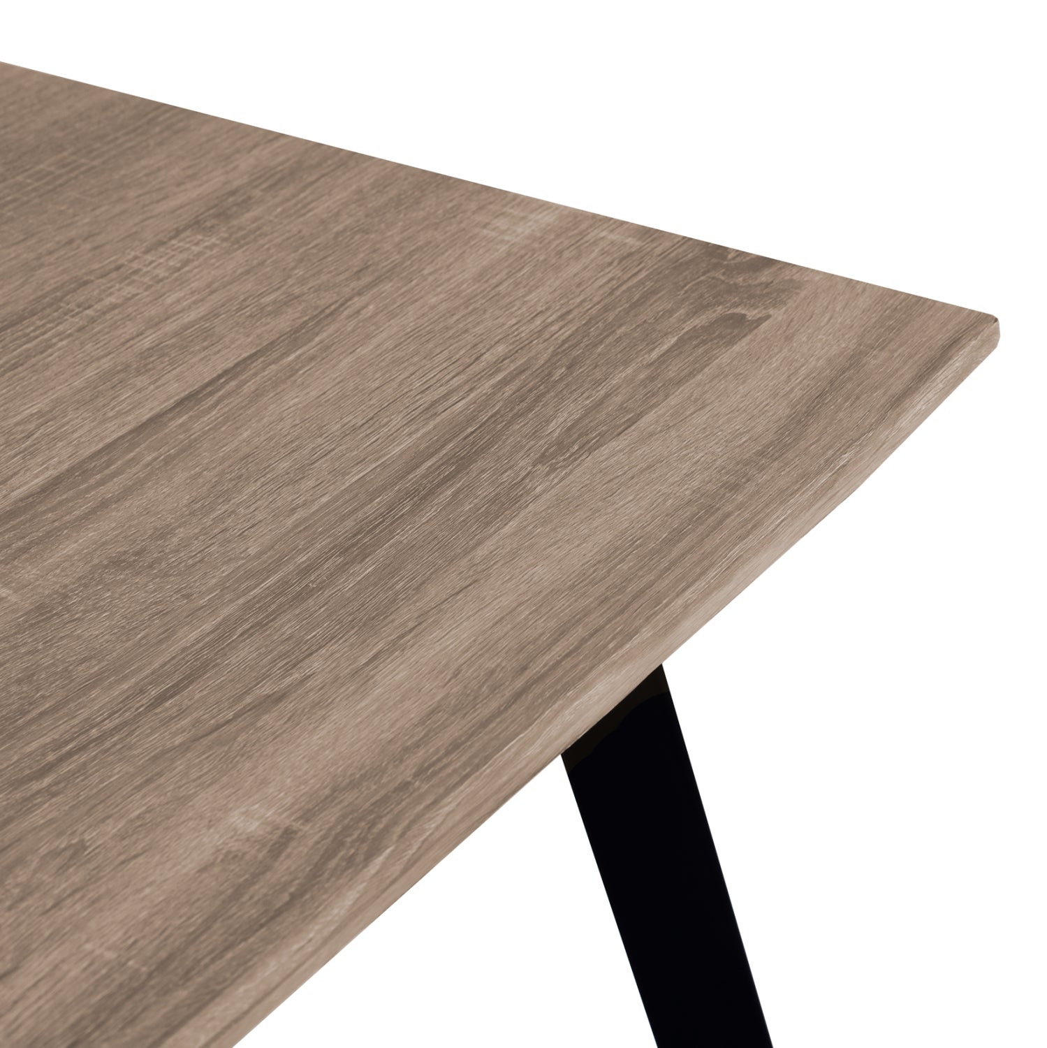 Dining Table 140x80 sonama with black legs HM8374