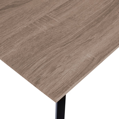 Dining Table 140x80 sonama with black legs HM8374