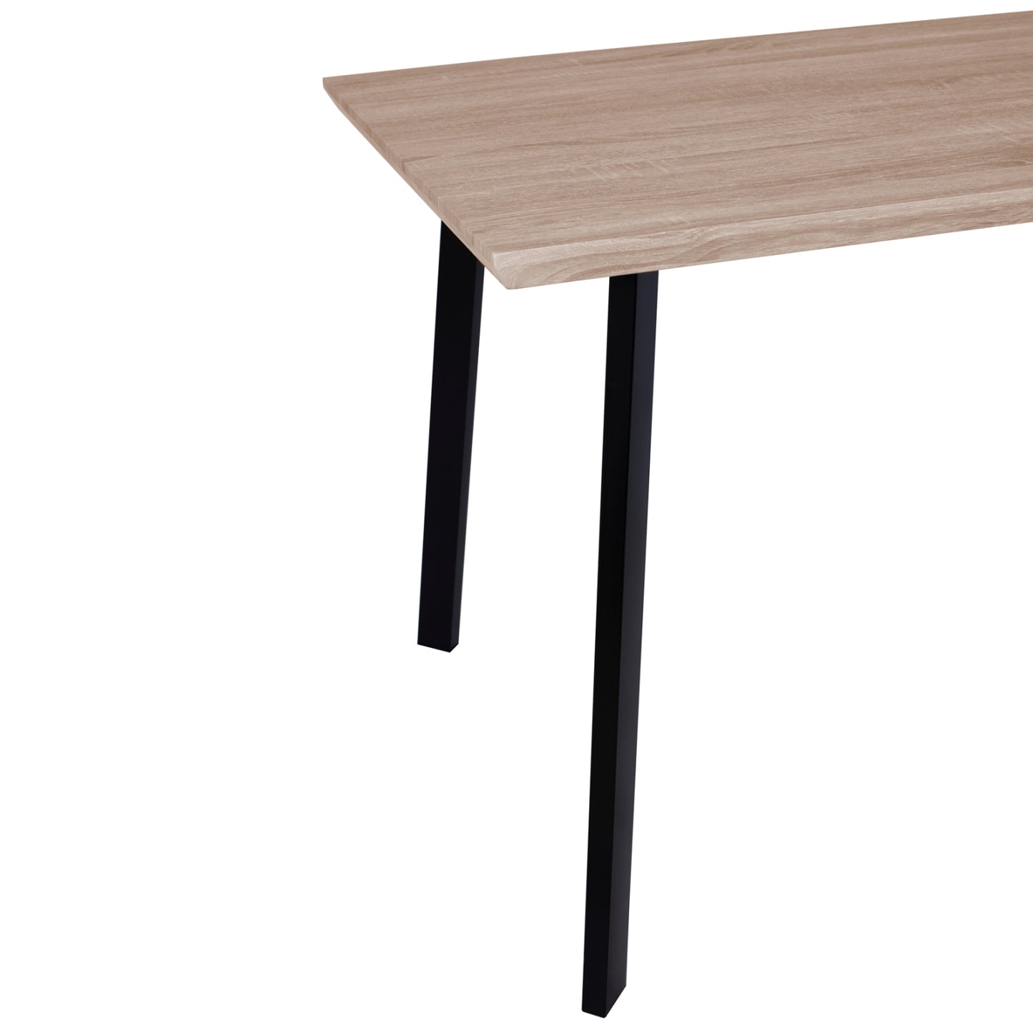 Dining Table 140x80 sonama with black legs HM8374