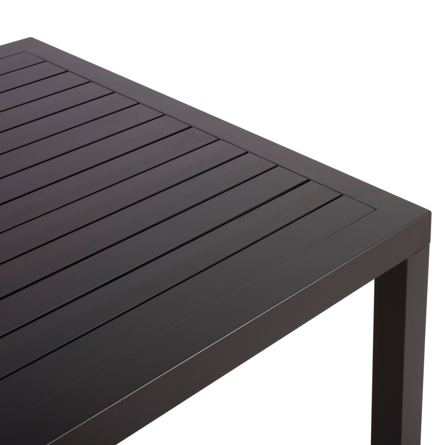 ALUMINUM DINING TABLE SAHIRA HM5571.02 DARK GREY 140Χ80X75.5Hcm.