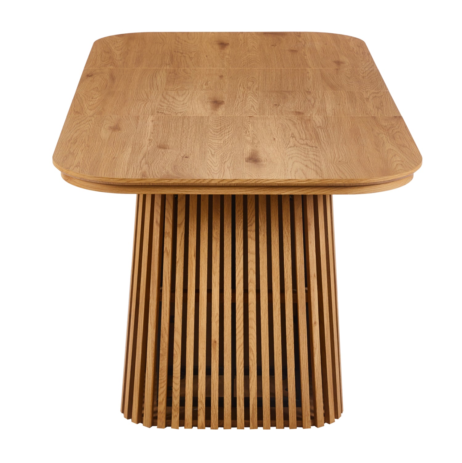 EXTENDABLE DINING TABLE VERLO HM18436 MDF IN NATURAL WOOD COLOR 120/150/180x90x75Hcm.