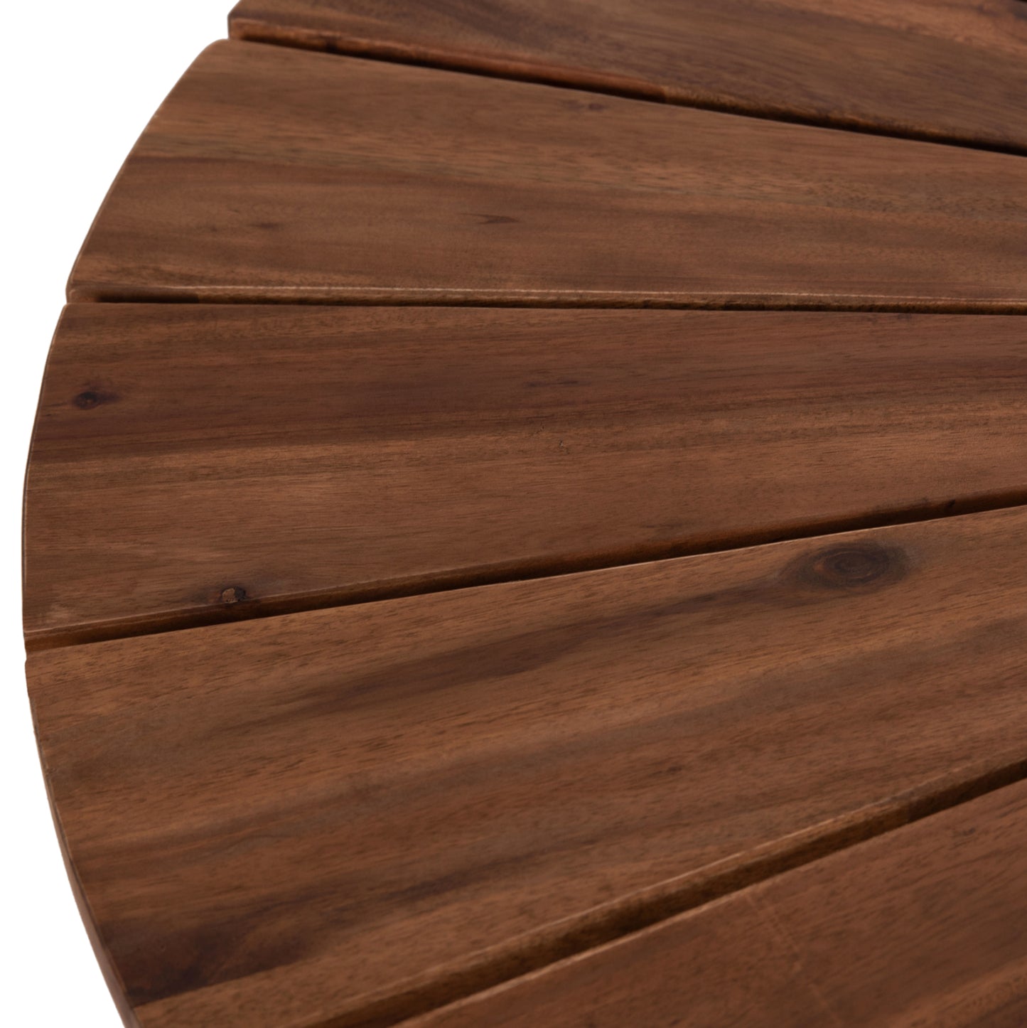 OUTDOOR DINING TABLE CRISTOBAL HM6234 ACACIA WOOD-METAL Φ120x76Hcm.