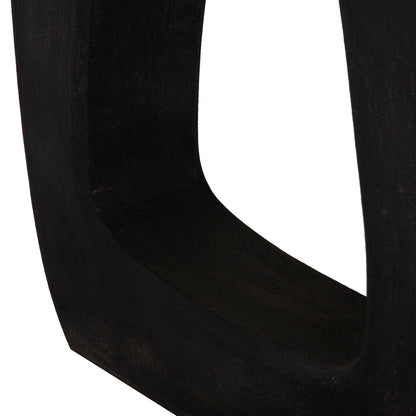 DINING TABLE SERIES SANTORINI HM18065 FIR WOOD TABLETOP-POLYRESIN LEGS IN BLACK 180x90x76Hcm.
