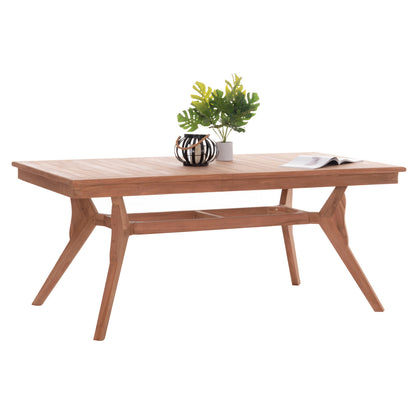 OUTDOOR DINING TABLE WONDER HM18116 TEAK WOOD--NATURAL COLOR 180x91x75Hcm.