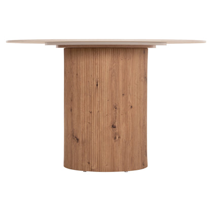 DINING TABLE TWIL HM18324 CERAMIC TOP IN TRAVERTINE STONE LOOK--MDF BASE Φ120x76Hcm.