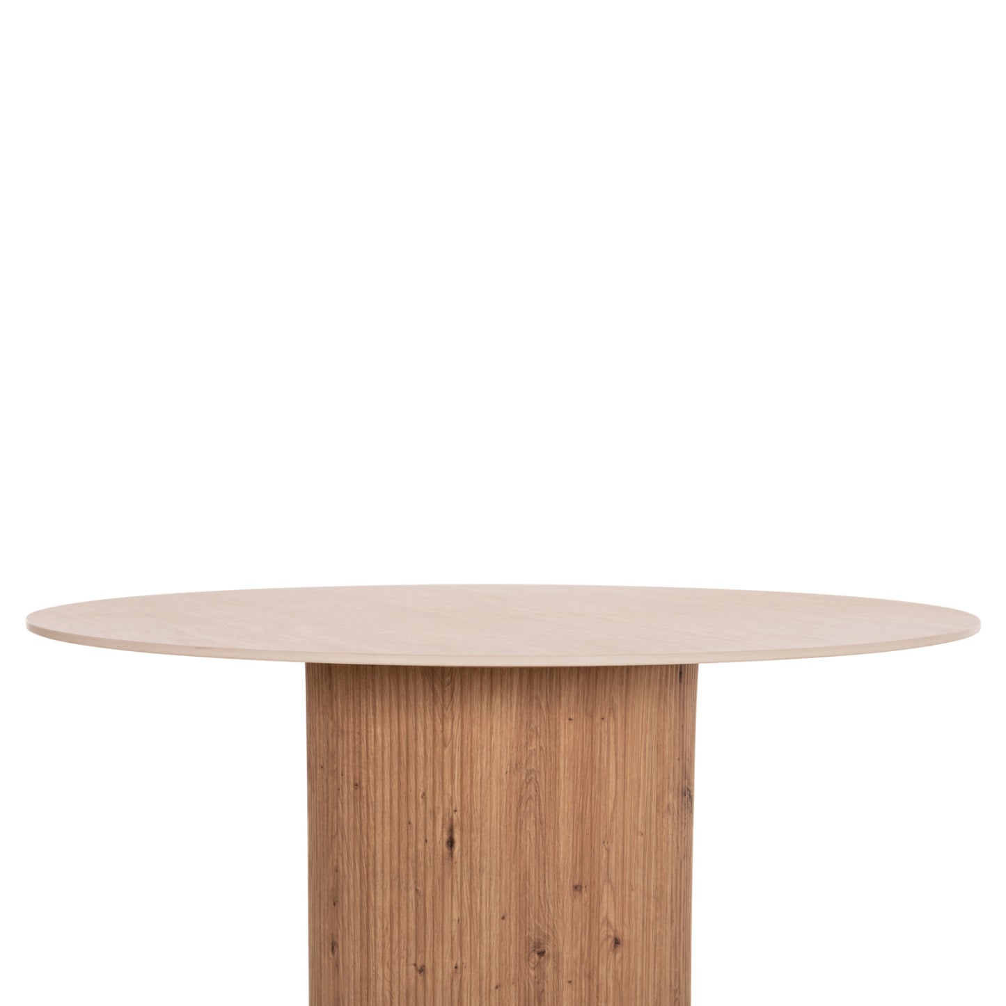 DINING TABLE TWIL HM18324 CERAMIC TOP IN TRAVERTINE STONE LOOK--MDF BASE Φ120x76Hcm.