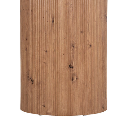 DINING TABLE TWIL HM18324 CERAMIC TOP IN TRAVERTINE STONE LOOK--MDF BASE Φ120x76Hcm.