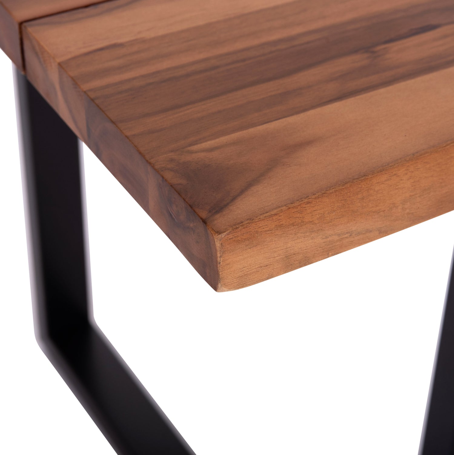 OUTDOOR DINING TABLE FRIGGO HM6296.01 ACACIA WOOD 3.5cm thick--METAL LEGS 140x80x77Hcm