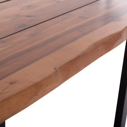 OUTDOOR DINING TABLE FRIGGO HM6297.01 ACACIA WOOD 3.5cm thick--METAL LEGS 160x80x77Hcm