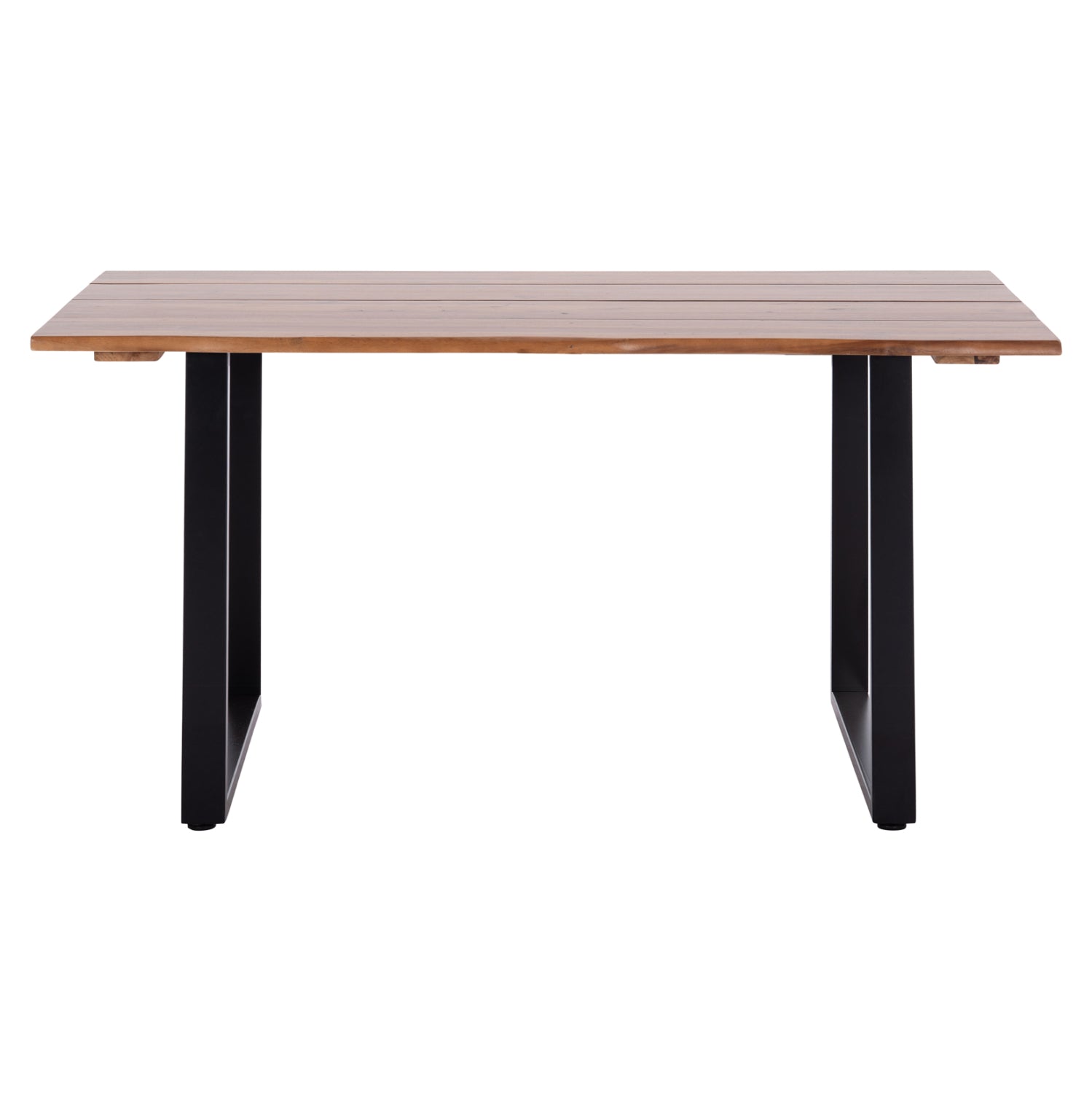 OUTDOOR DINING TABLE FRIGGO HM6297.02 ACACIA WOOD 2.6cm thick--METAL LEGS 160x80x76Hcm