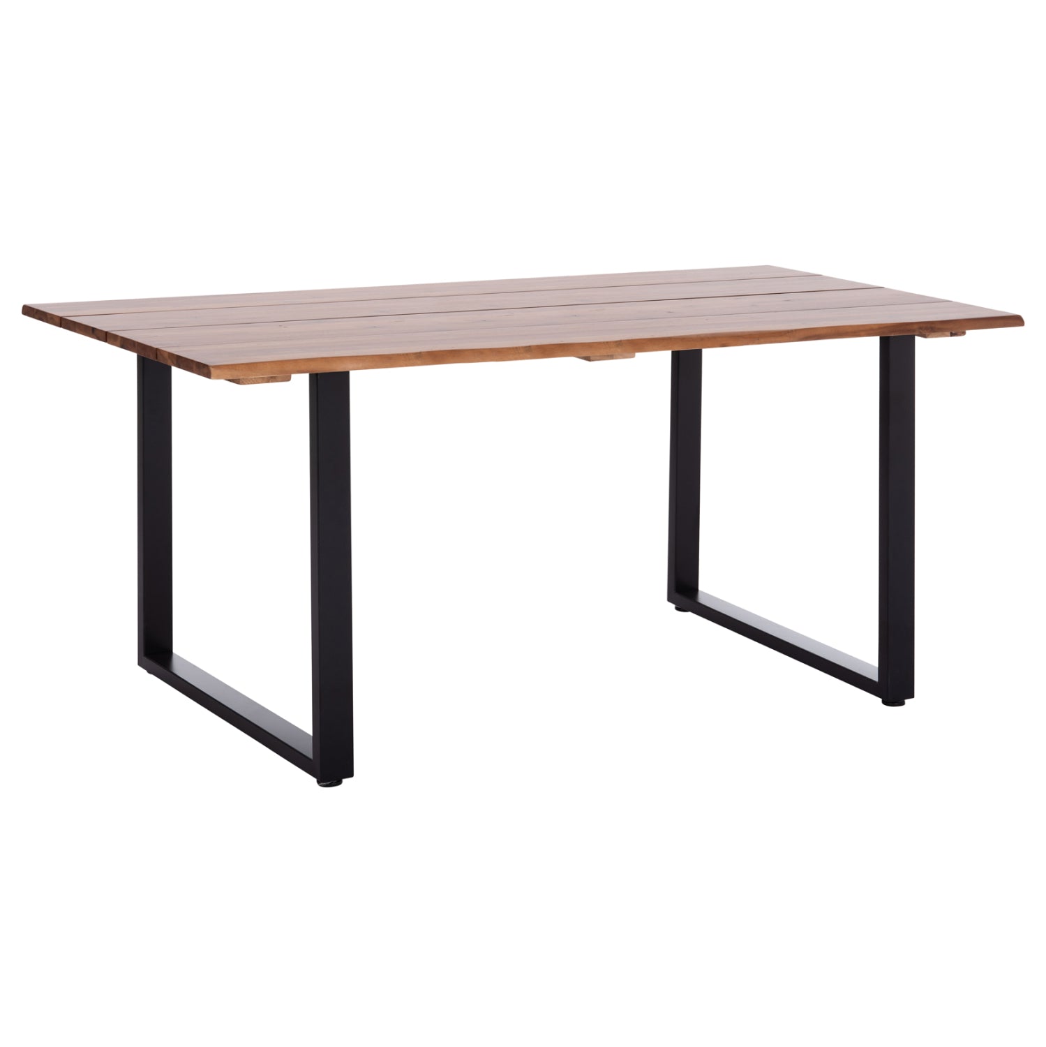 OUTDOOR DINING TABLE FRIGGO HM6297.02 ACACIA WOOD 2.6cm thick--METAL LEGS 160x80x76Hcm