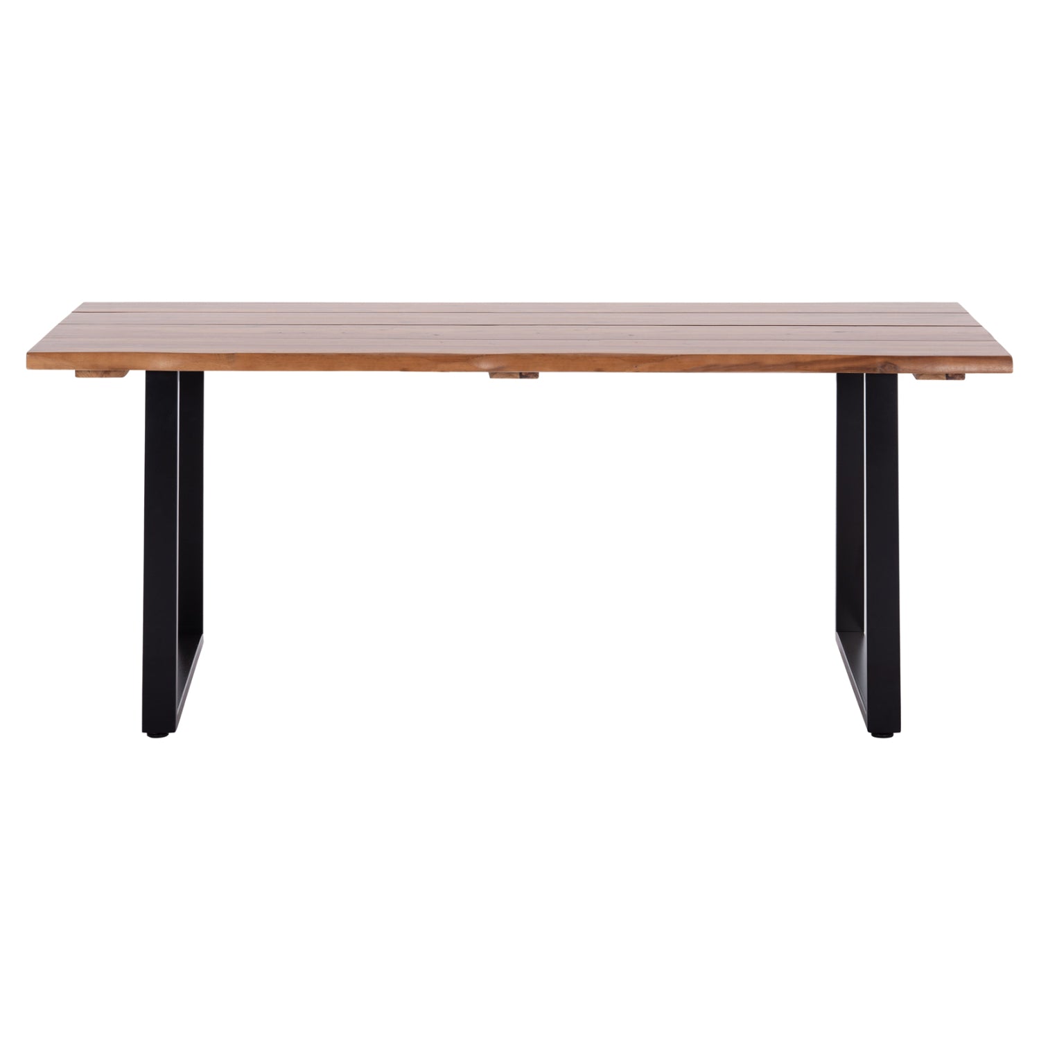 OUTDOOR DINING TABLE FRIGGO HM6298.02 ACACIA WOOD 2.6cm thick--METAL LEGS 200x100x76Hcm