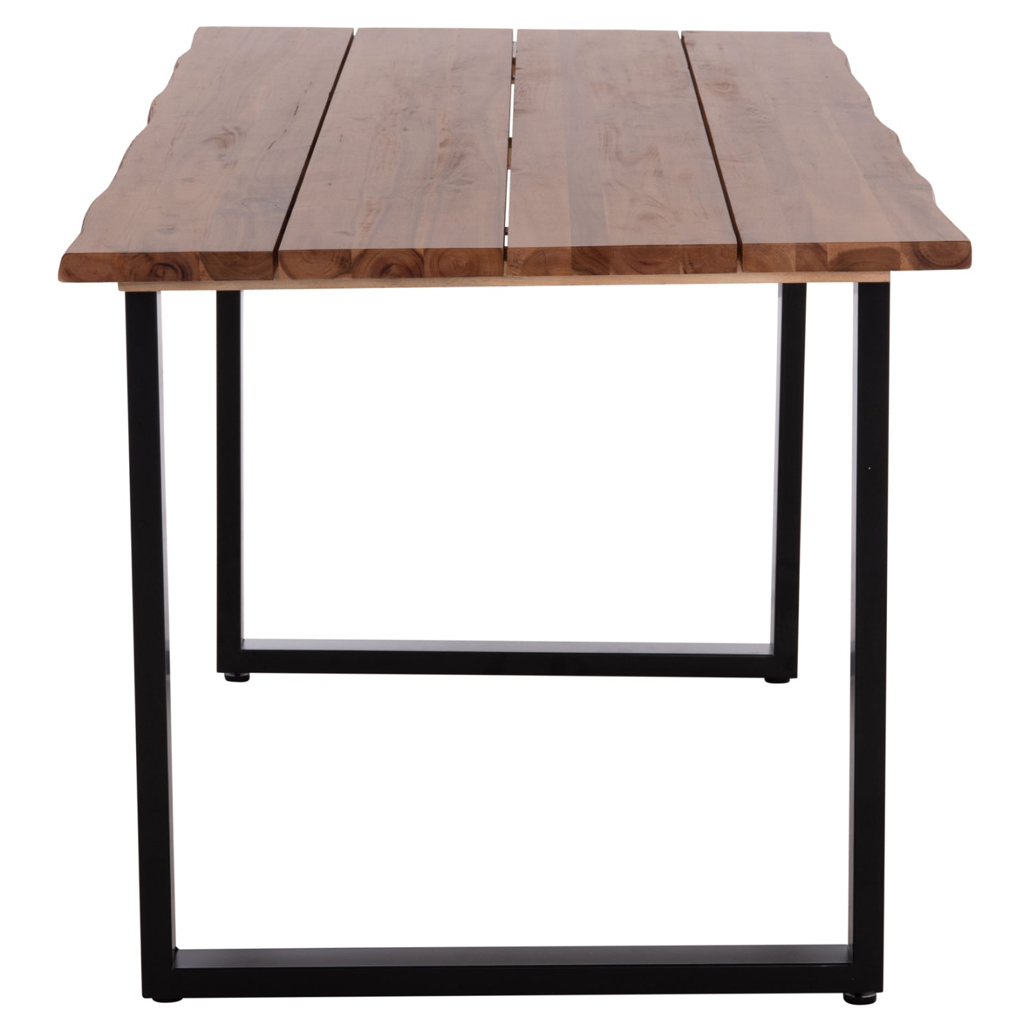 OUTDOOR DINING TABLE FRIGGO HM6375.02 ACACIA WOOD 2.6cm thick--METAL LEGS 160x80x76Hcm