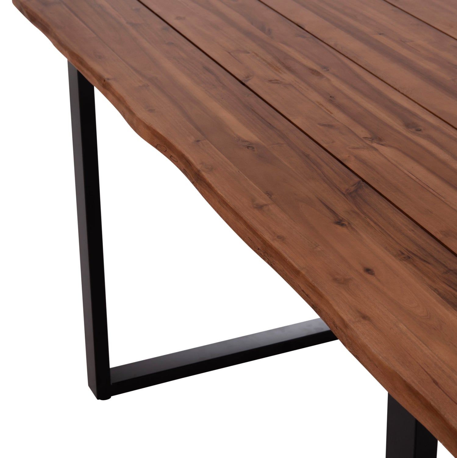 OUTDOOR DINING TABLE FRIGGO HM6375.02 ACACIA WOOD 2.6cm thick--METAL LEGS 160x80x76Hcm