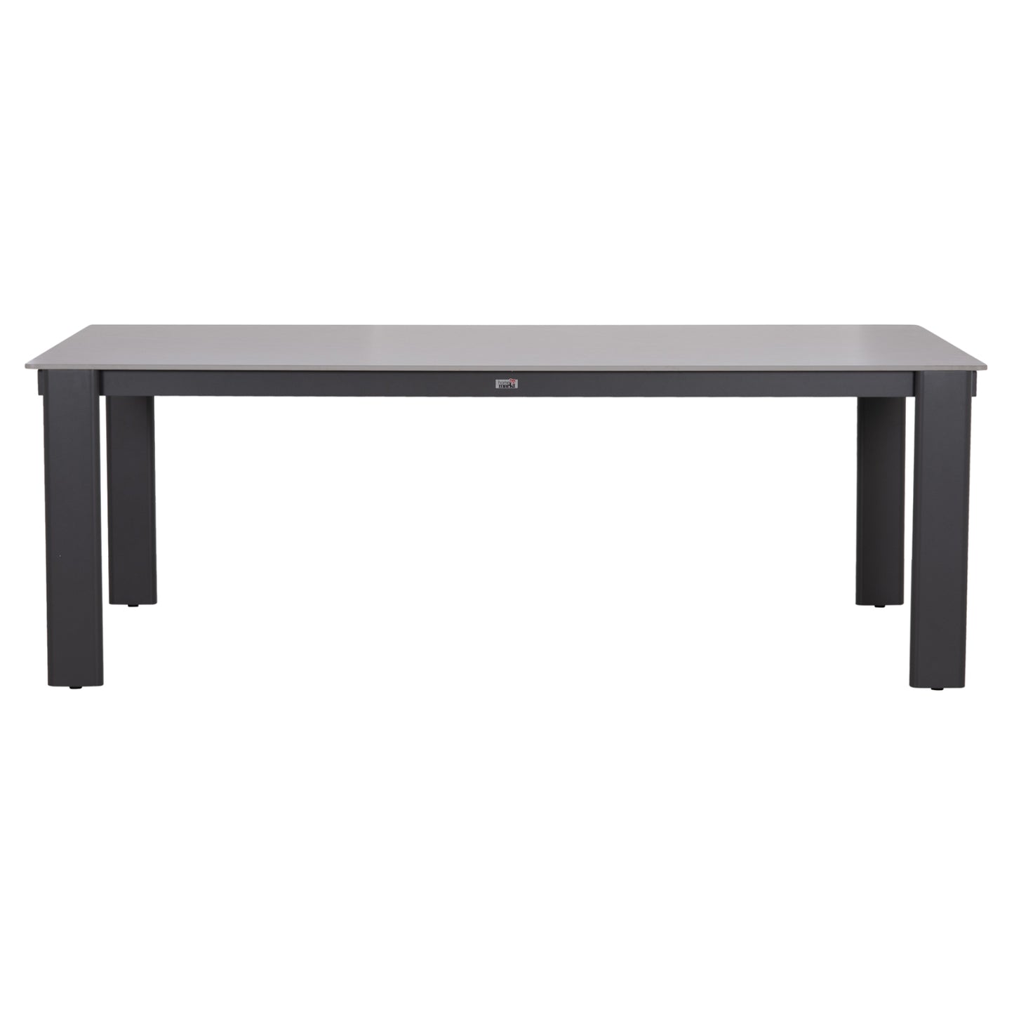 DINING TABLE PUNDER HM6483.01 ALUMINUM IN GREY--SINTERED STONE TOP 220x100x76Hcm.