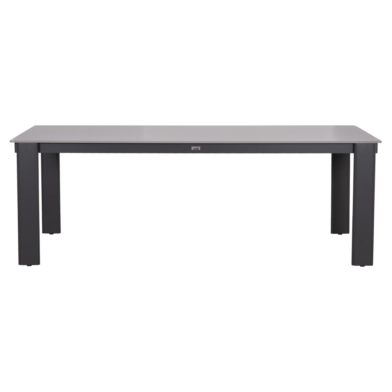 DINING TABLE PUNDER HM6483.01 ALUMINUM IN GREY--SINTERED STONE TOP 220x100x76Hcm.
