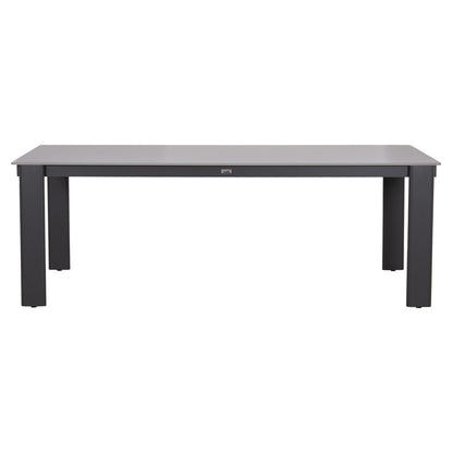 DINING TABLE PUNDER HM6483.01 ALUMINUM IN GREY--SINTERED STONE TOP 220x100x76Hcm.