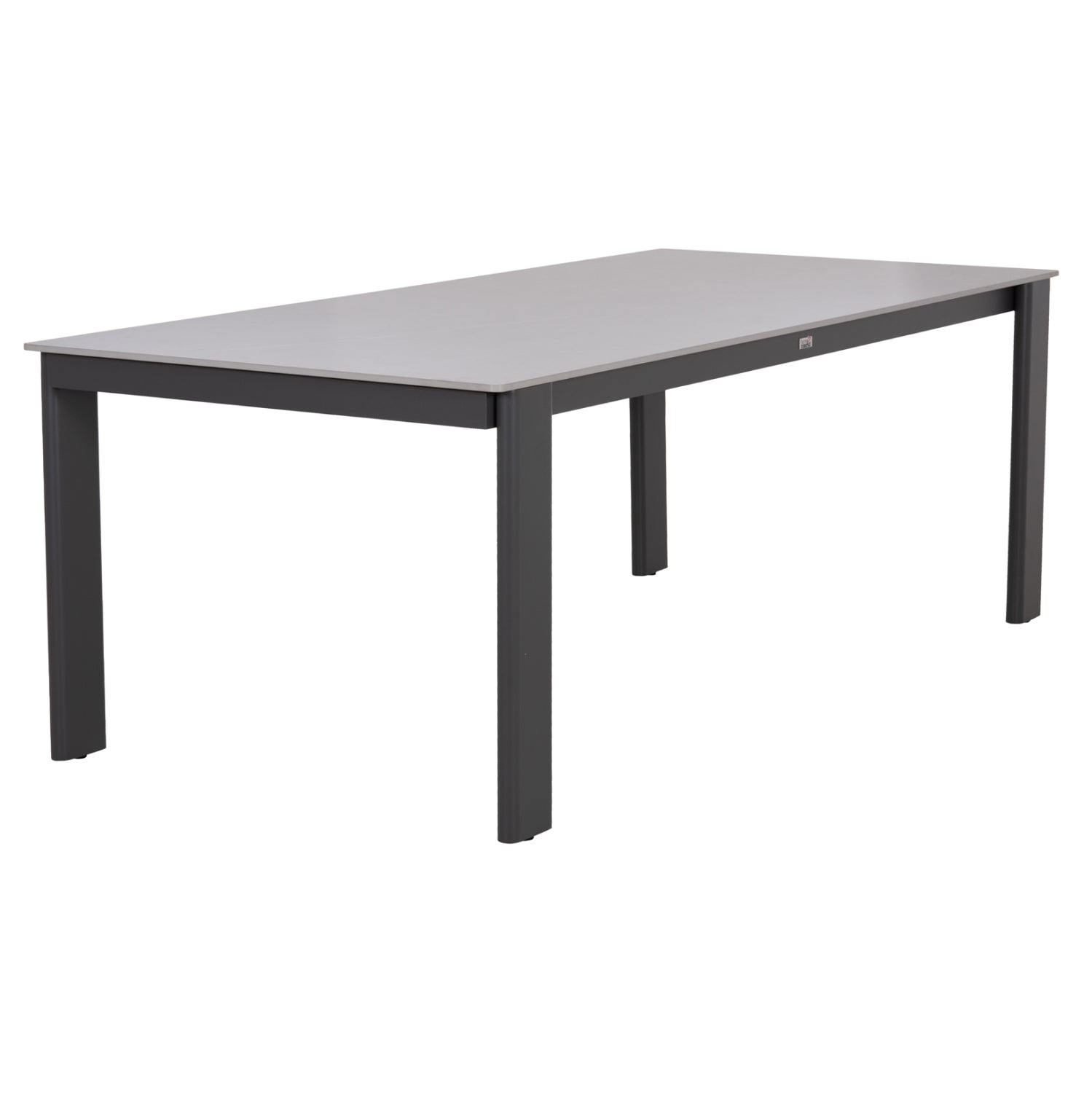 DINING TABLE PUNDER HM6483.01 ALUMINUM IN GREY--SINTERED STONE TOP 220x100x76Hcm.