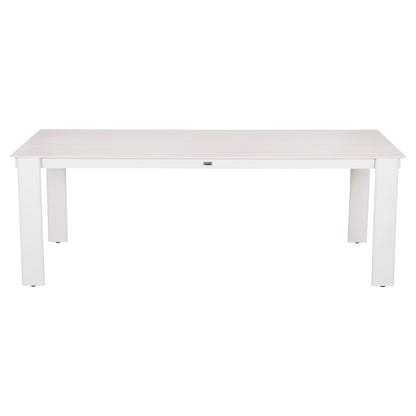 DINING TABLE PUNDER HM6483.02 ALUMINUM IN CREAM WHITE--SINTERED STONE TOP 220x100x76Hcm.