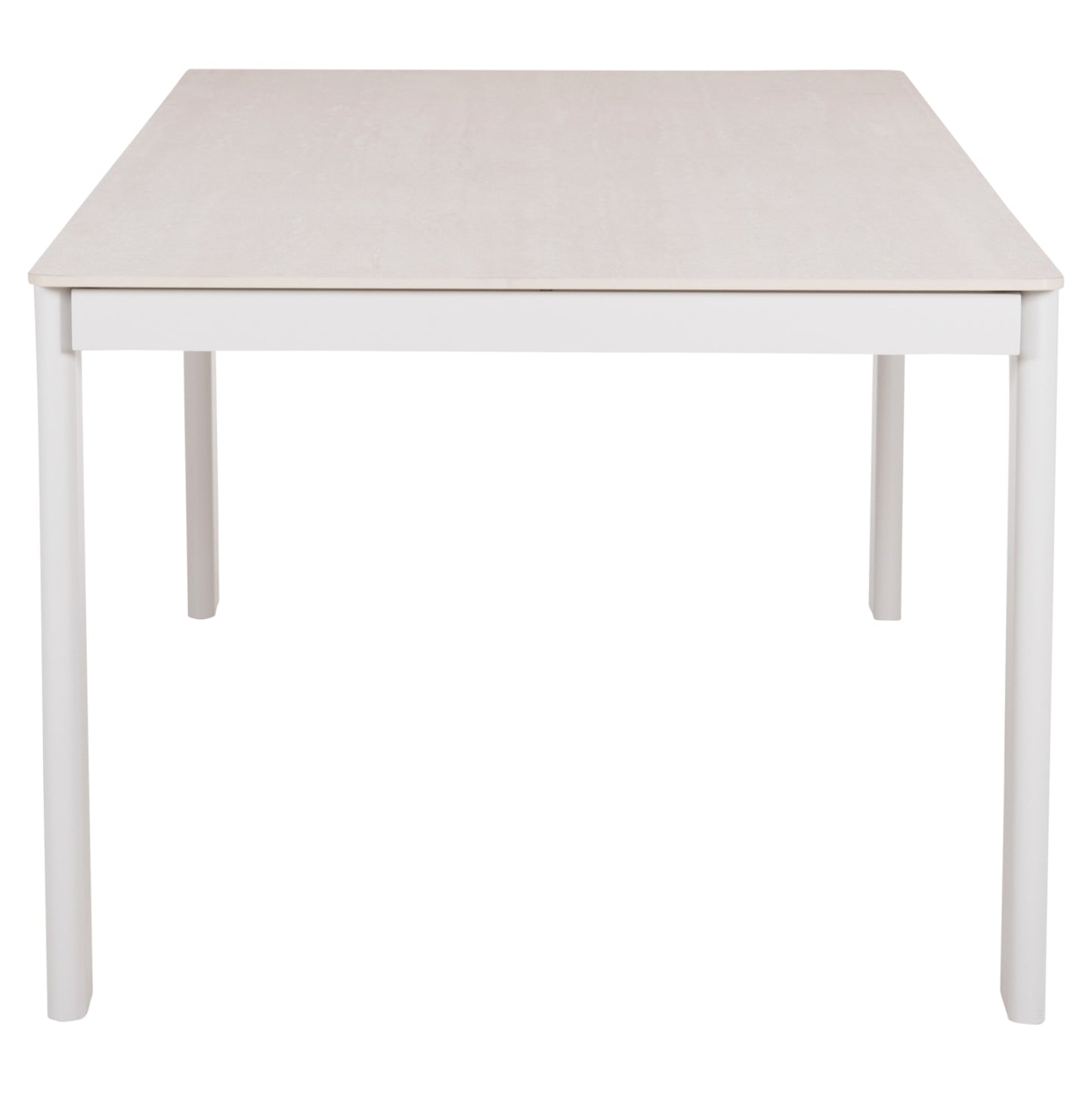 DINING TABLE PUNDER HM6483.02 ALUMINUM IN CREAM WHITE--SINTERED STONE TOP 220x100x76Hcm.