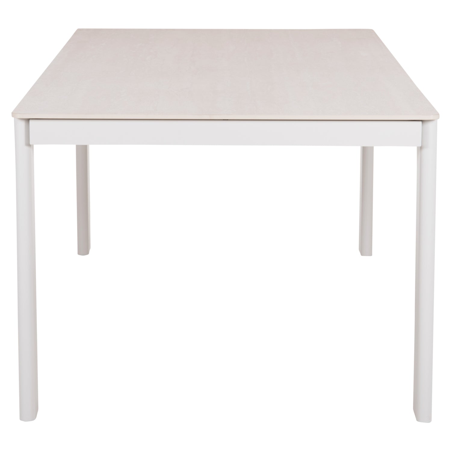 DINING TABLE PUNDER HM6483.02 ALUMINUM IN CREAM WHITE--SINTERED STONE TOP 220x100x76Hcm.
