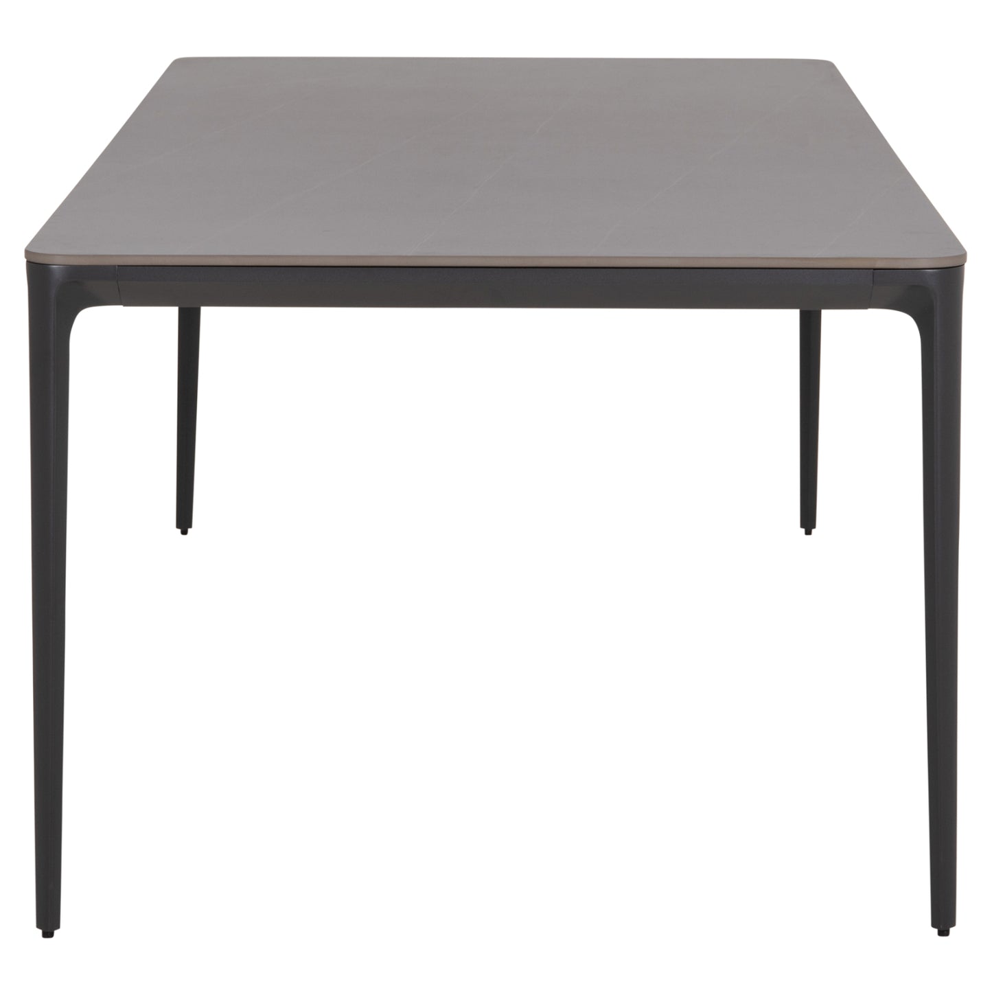 DINING TABLE STAD HM6557.01 GREY ALUMINUM FRAME & SINTERED STONE TOP 180x90x75Hcm.
