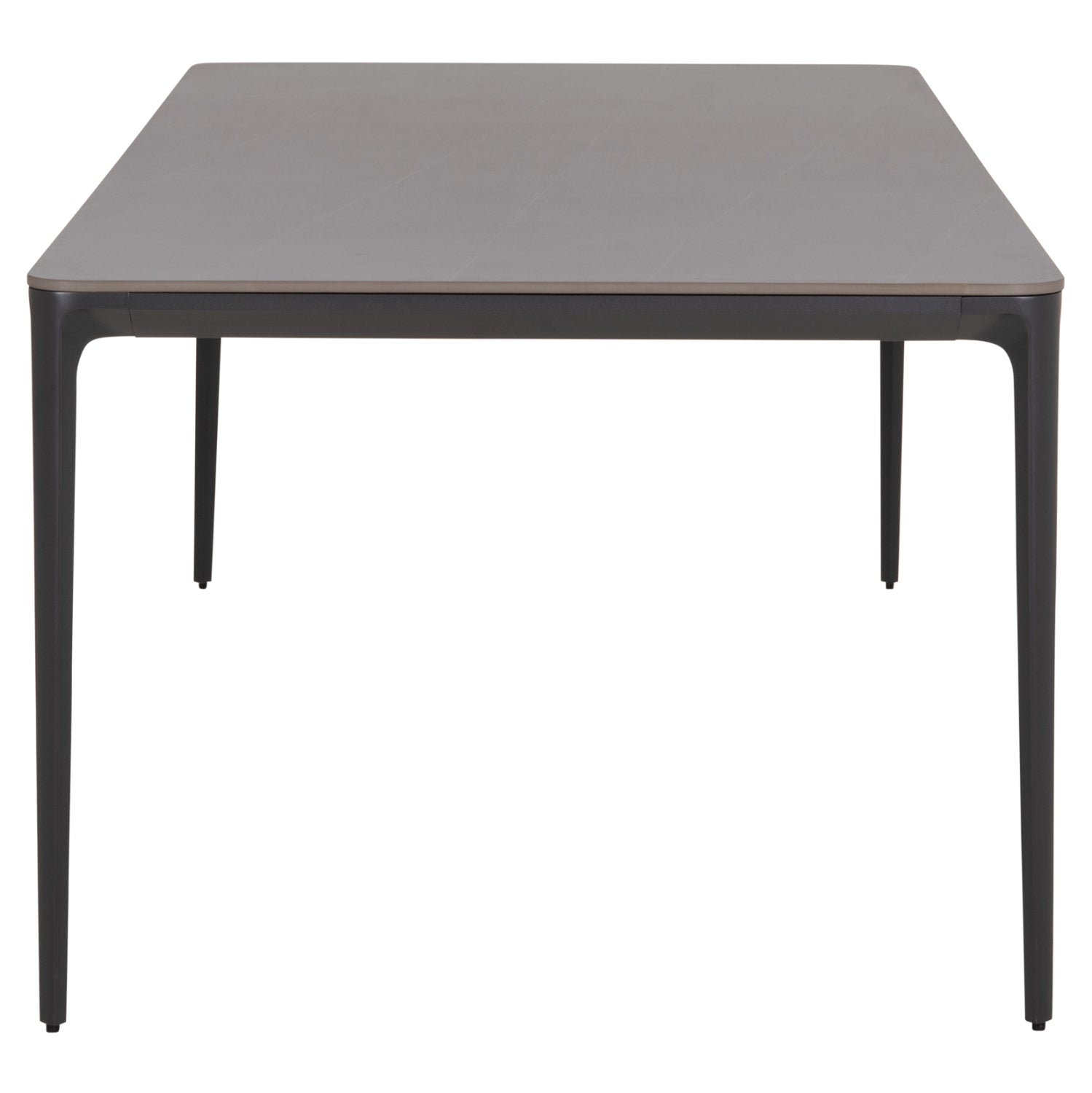 DINING TABLE STAD HM6557.01 GREY ALUMINUM FRAME & SINTERED STONE TOP 180x90x75Hcm.