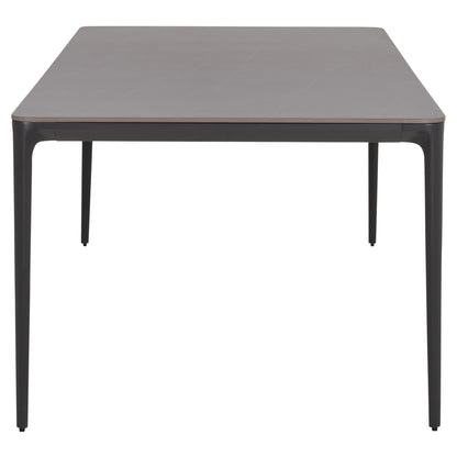 DINING TABLE STAD HM6557.01 GREY ALUMINUM FRAME & SINTERED STONE TOP 180x90x75Hcm.