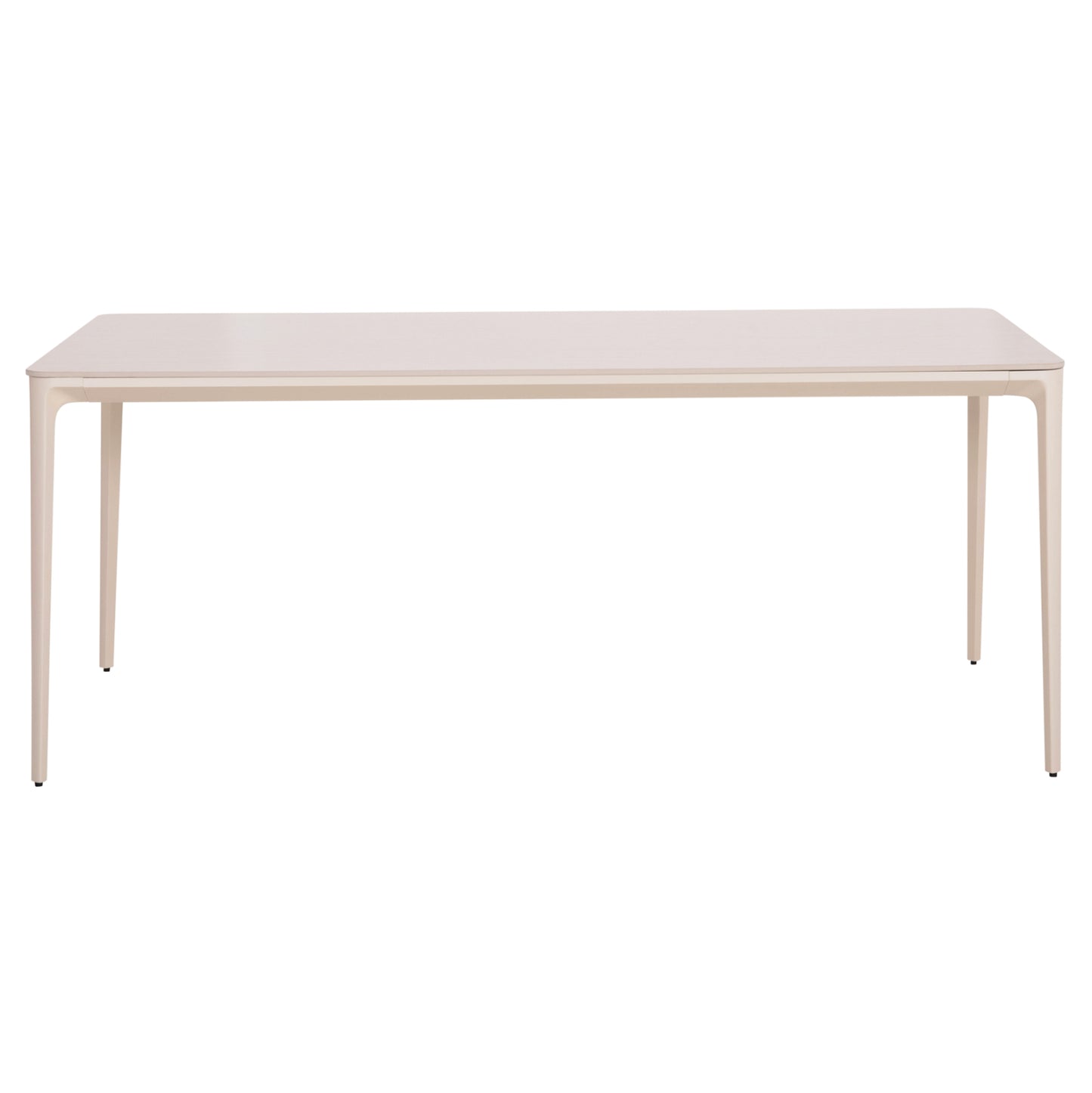 DINING TABLE STAD HM6557.02 BEIGE ALUMINUM FRAME--WHITE SINTERED STONE 180x90x74Hcm.