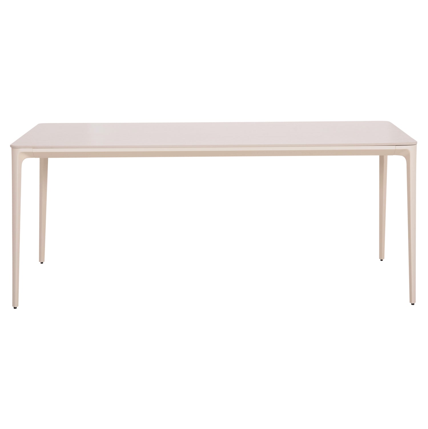 DINING TABLE STAD HM6557.02 BEIGE ALUMINUM FRAME--WHITE SINTERED STONE 180x90x74Hcm.