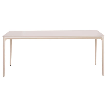 DINING TABLE STAD HM6557.02 BEIGE ALUMINUM FRAME--WHITE SINTERED STONE 180x90x74Hcm.
