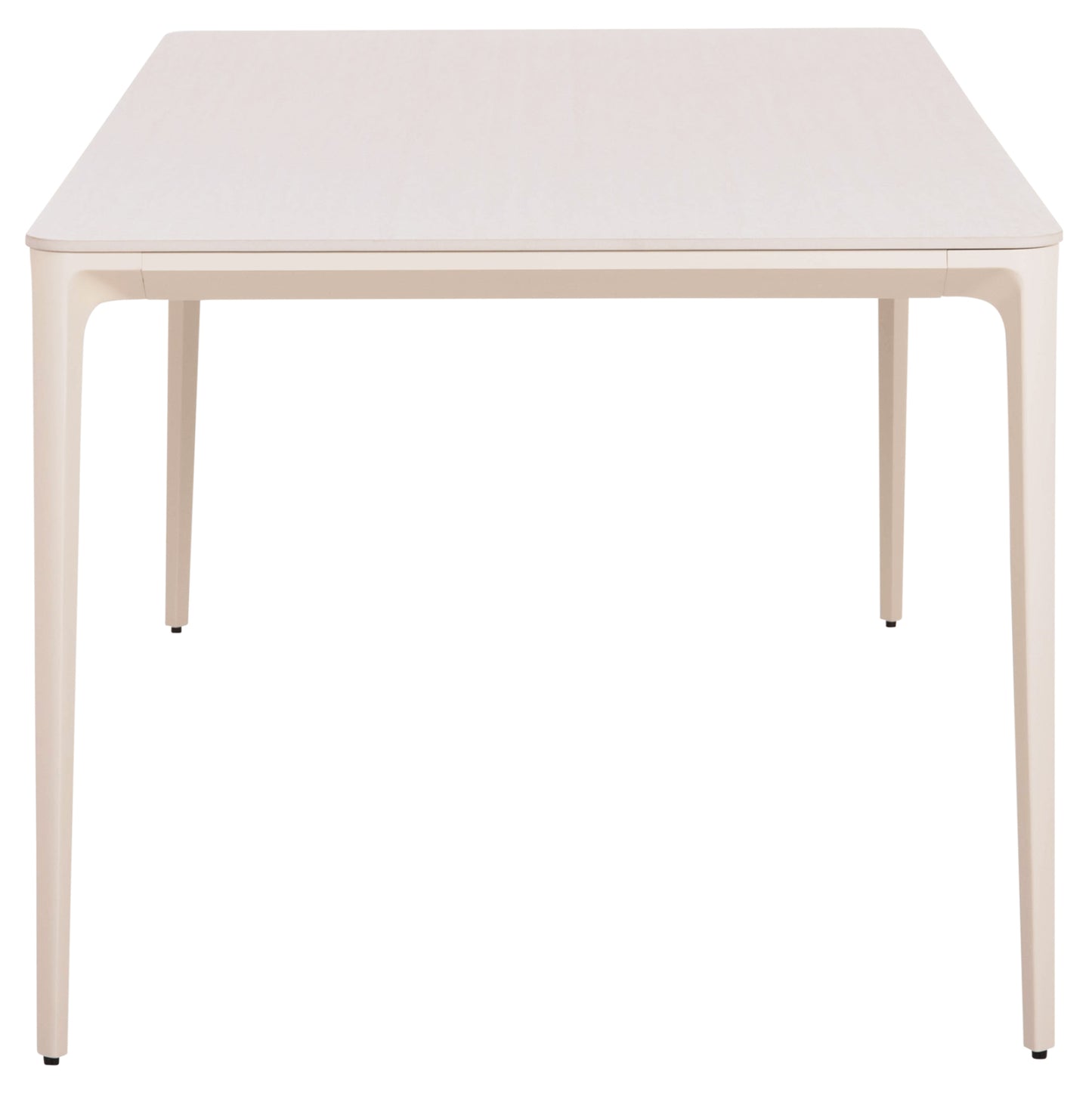 DINING TABLE STAD HM6557.02 BEIGE ALUMINUM FRAME--WHITE SINTERED STONE 180x90x74Hcm.