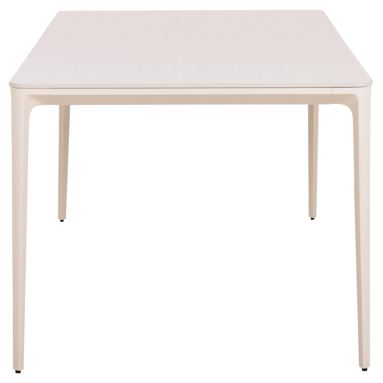 DINING TABLE STAD HM6557.02 BEIGE ALUMINUM FRAME--WHITE SINTERED STONE 180x90x74Hcm.