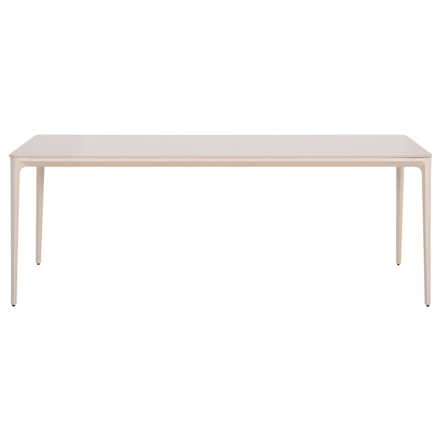 DINING TABLE STAD HM6558.02 BEIGE ALUMINUM FRAME--WHITE SINTERED STONE 220x100x74Hcm.