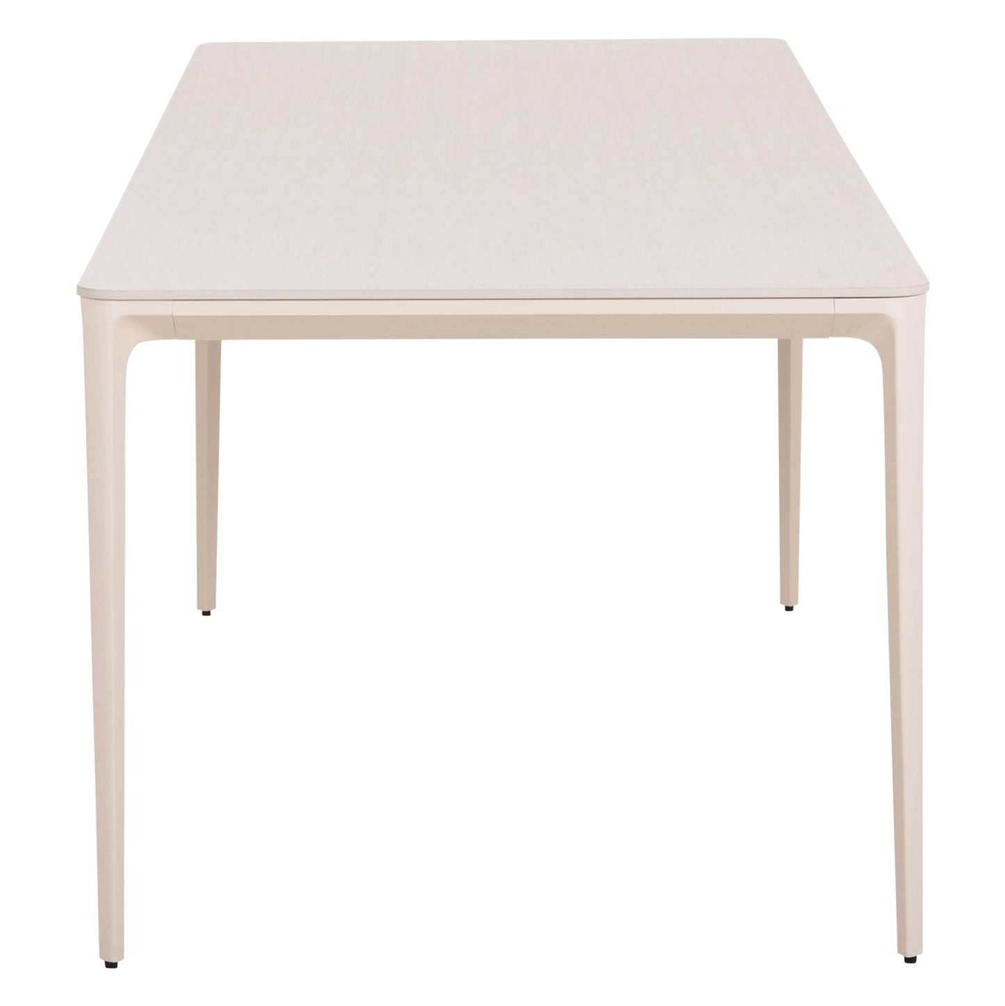 DINING TABLE STAD HM6558.02 BEIGE ALUMINUM FRAME--WHITE SINTERED STONE 220x100x74Hcm.