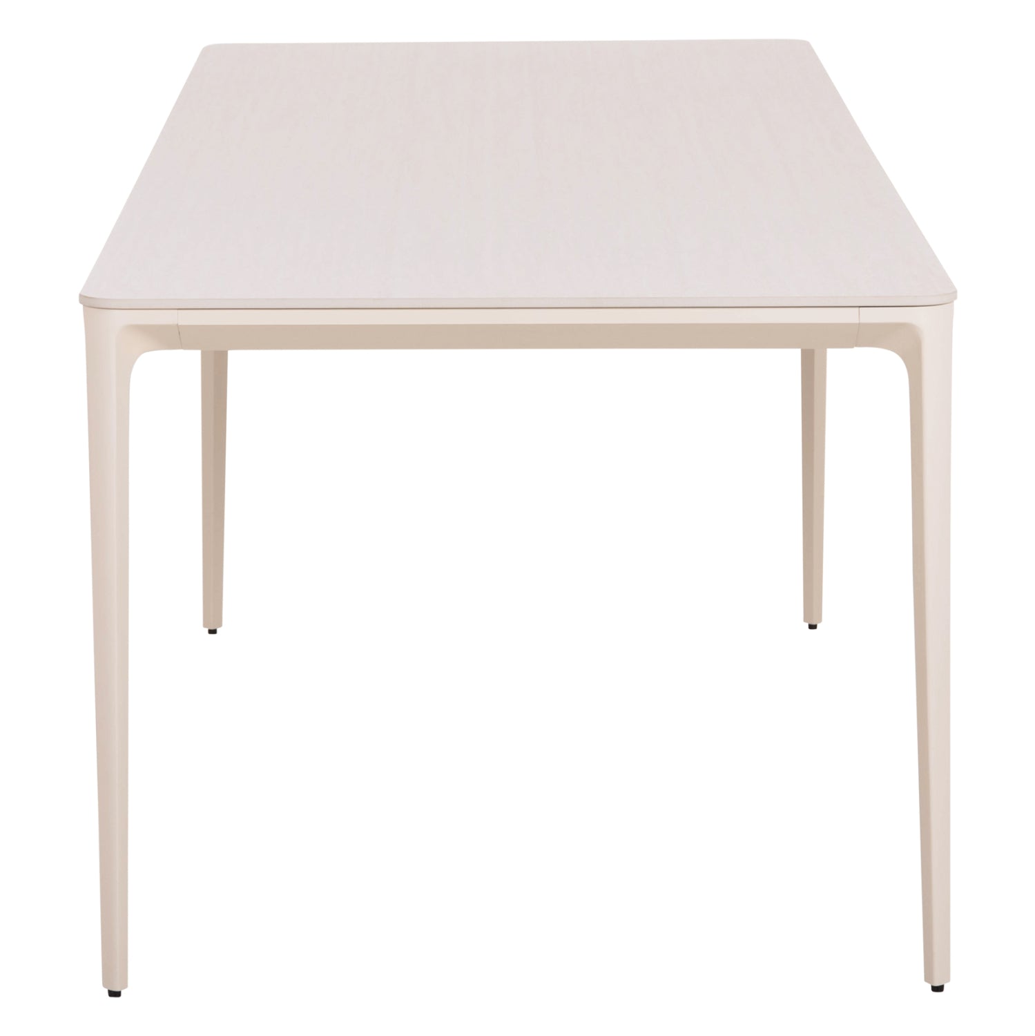 DINING TABLE STAD HM6558.02 BEIGE ALUMINUM FRAME--WHITE SINTERED STONE 220x100x74Hcm.