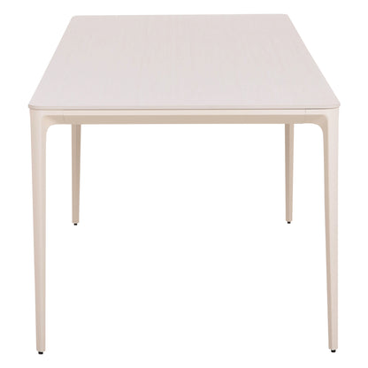 DINING TABLE STAD HM6558.02 BEIGE ALUMINUM FRAME--WHITE SINTERED STONE 220x100x74Hcm.