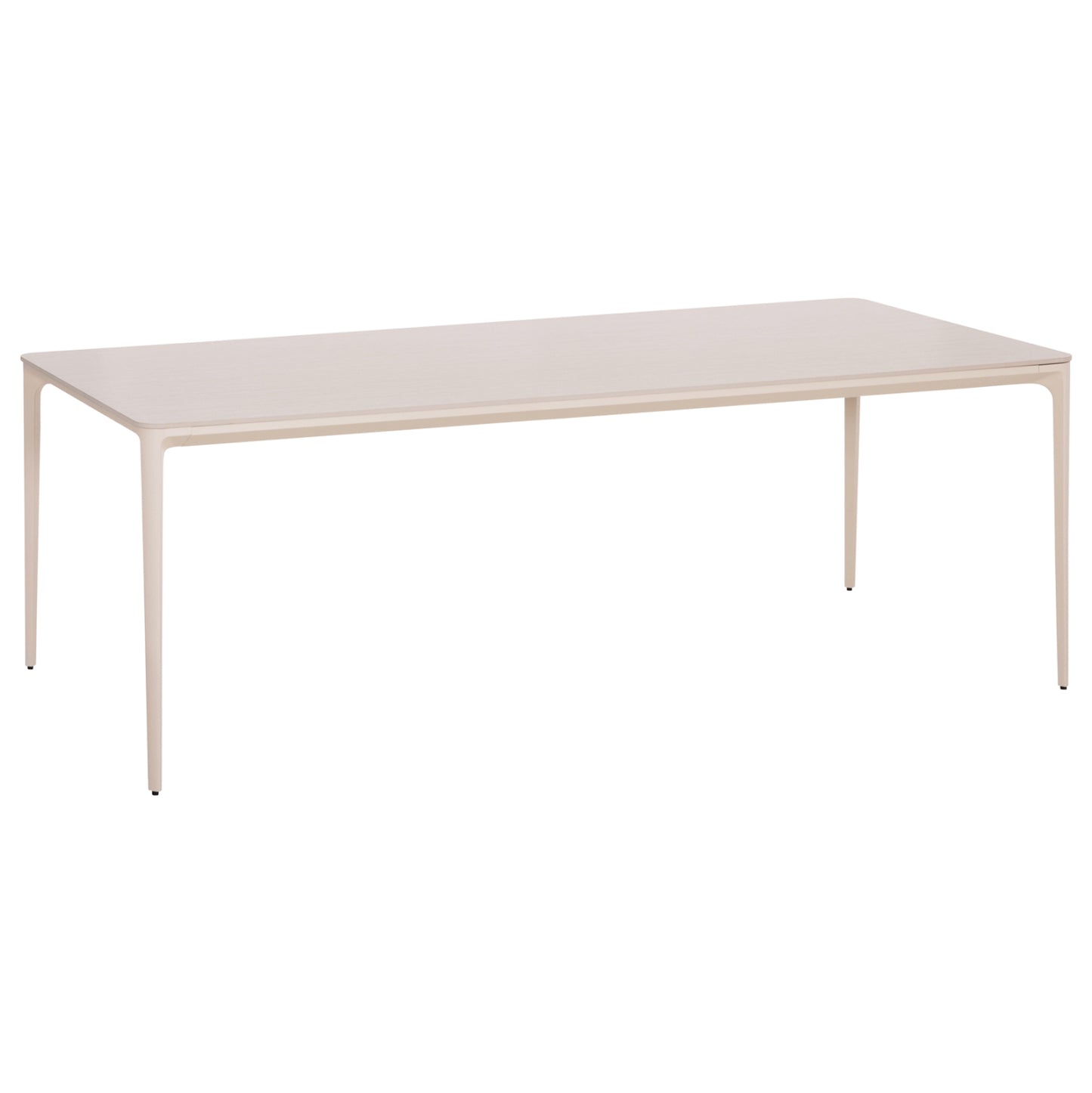 DINING TABLE STAD HM6558.02 BEIGE ALUMINUM FRAME--WHITE SINTERED STONE 220x100x74Hcm.