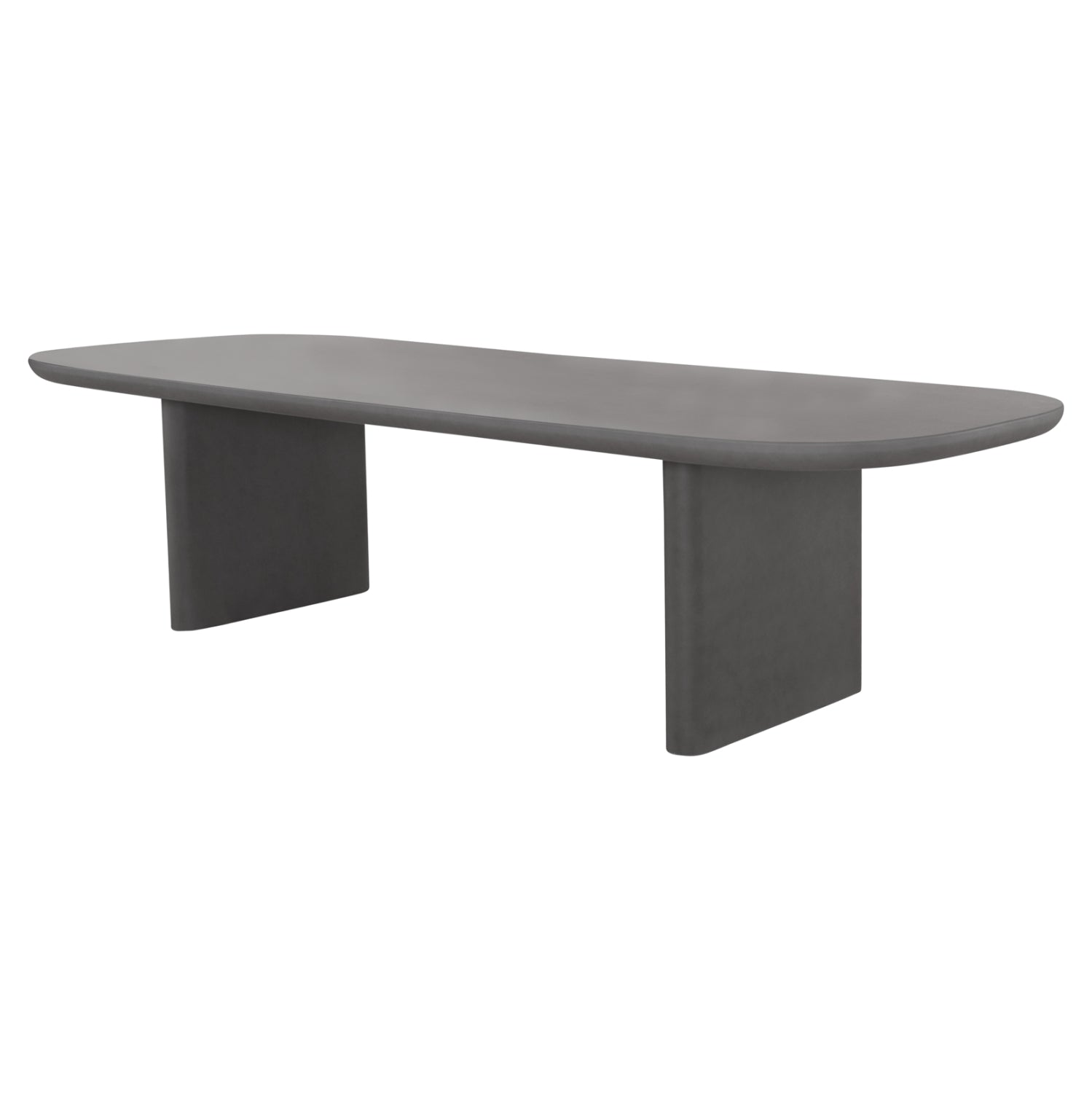 DINING TABLE AZAMI HM6601.01 GREY FIBER CEMENT 300x112x75Hcm