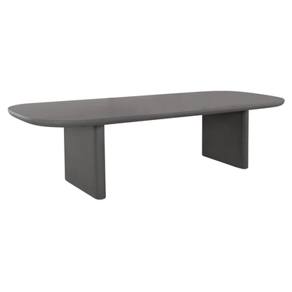 DINING TABLE AZAMI HM6601.01 GREY FIBER CEMENT 300x112x75Hcm