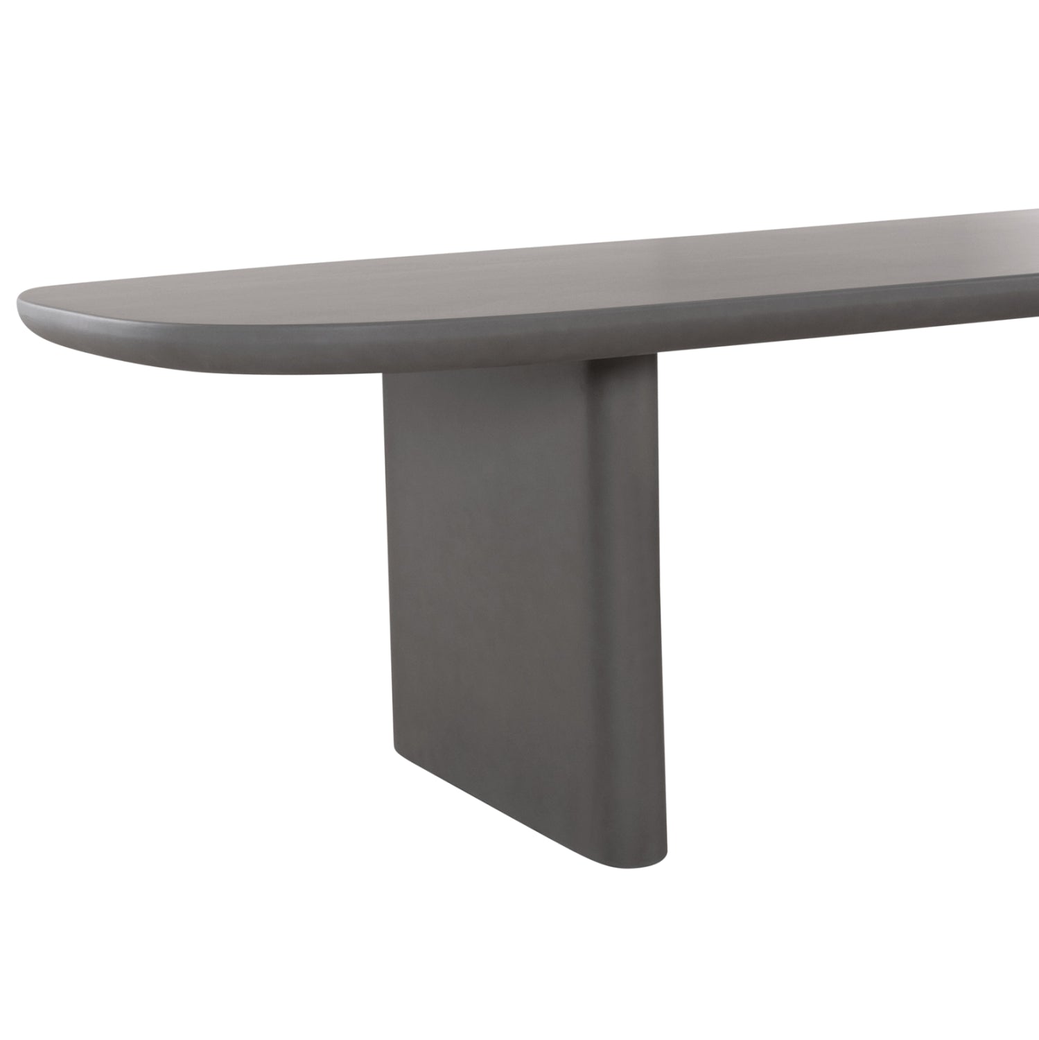 DINING TABLE AZAMI HM6601.01 GREY FIBER CEMENT 300x112x75Hcm
