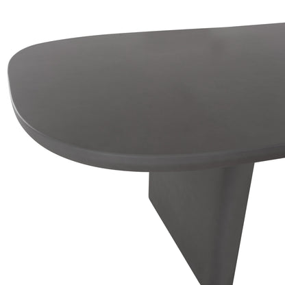 DINING TABLE AZAMI HM6601.01 GREY FIBER CEMENT 300x112x75Hcm