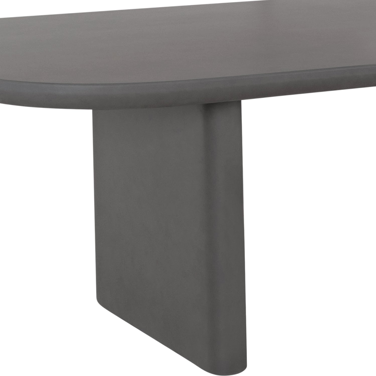 DINING TABLE AZAMI HM6601.01 GREY FIBER CEMENT 300x112x75Hcm