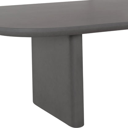 DINING TABLE AZAMI HM6601.01 GREY FIBER CEMENT 300x112x75Hcm