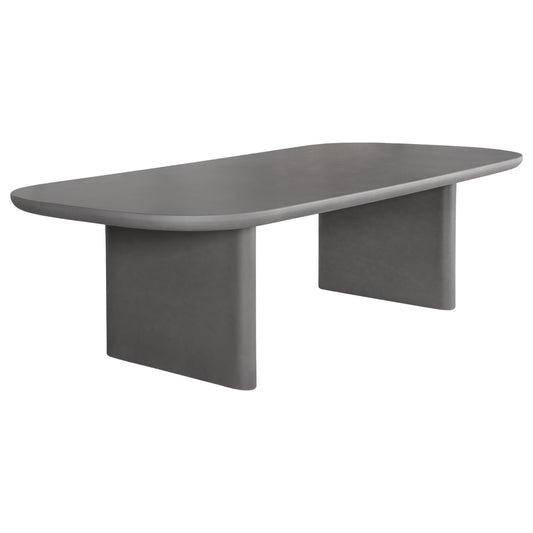 DINING TABLE AZAMI HM6601.01 GREY FIBER CEMENT 300x112x75Hcm
