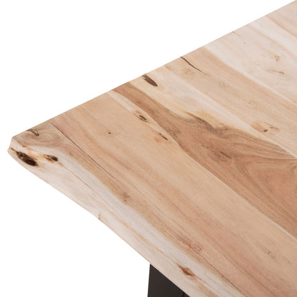 DINING TABLE MONTANA SLIM HM8163.21 ACACIA WOOD IN LIGHT NATURAL COLOR 140x80x77Hcm.