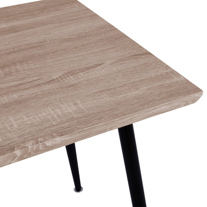 Dining Table PALOMA HM8334.01, 120x70x76,5-sonoma, black legs