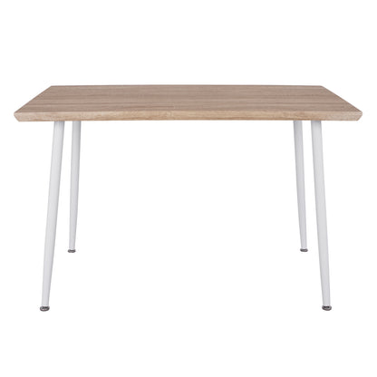 Dining Table PALOMA HM8334.02, 120x70x76.5- sonoma,white legs