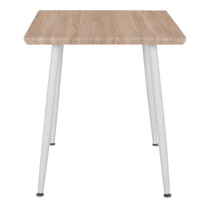 Dining Table PALOMA HM8335.02, 70x70x76.5, sonoma, white legs