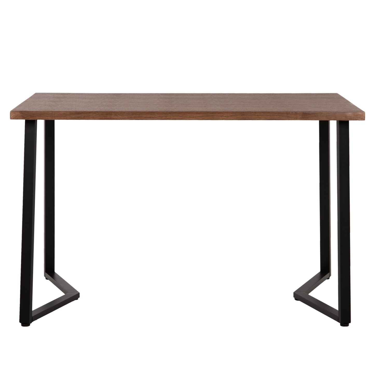 DINING TABLE JAY HM9531 WALNUT COLORED MDF-BLACK METAL LEGS 120x70x76Hcm.